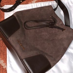 Michael Kors Brown Suede Satchel